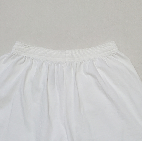 VINTAGE Cal Cru Cocoa Beach Florida White High Waisted Pull-On Casual Shorts L - Picture 5 of 11